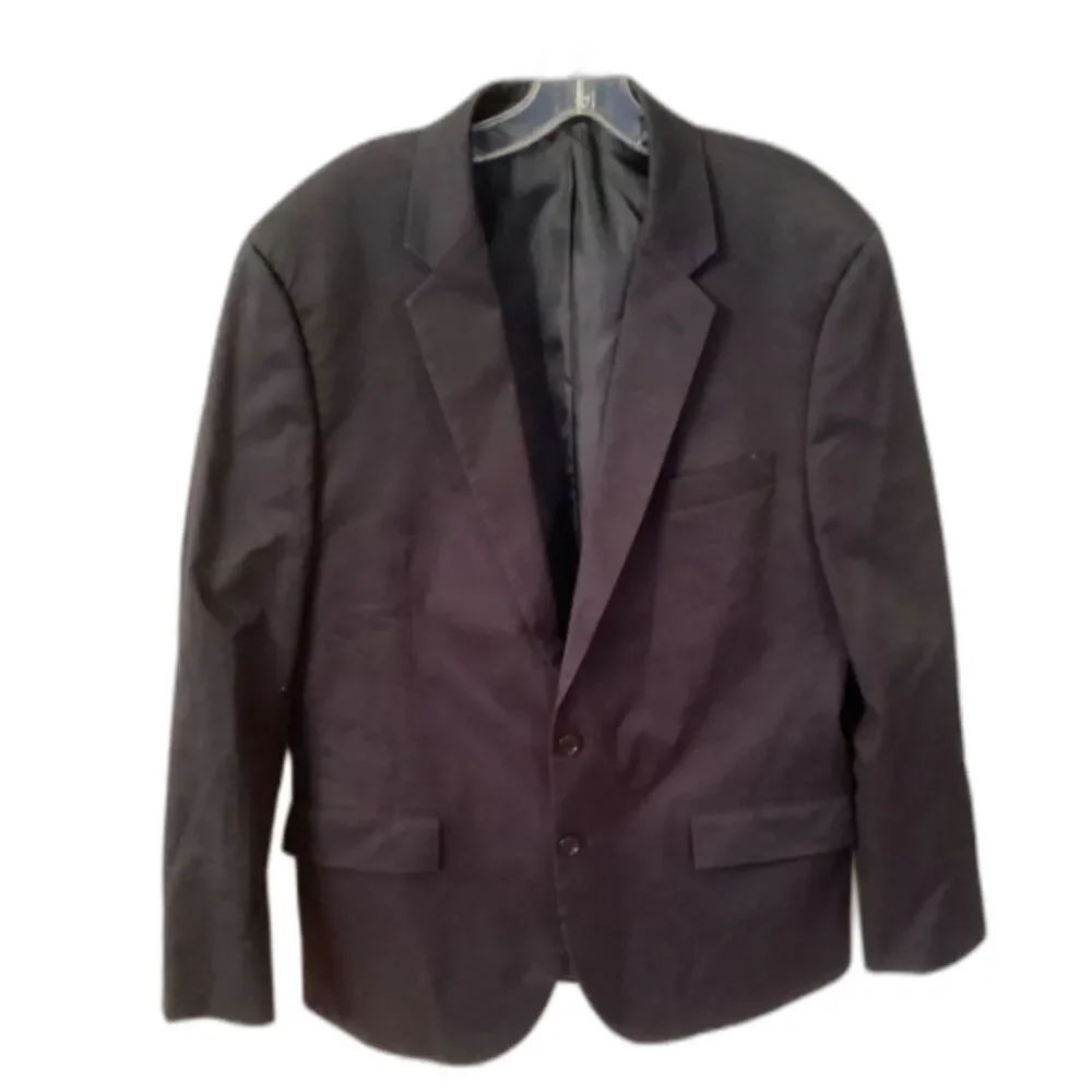 J CREW SIZE 44R NAVY BLUE THOMPSON BLAZER JACKET  COTTON BLEND